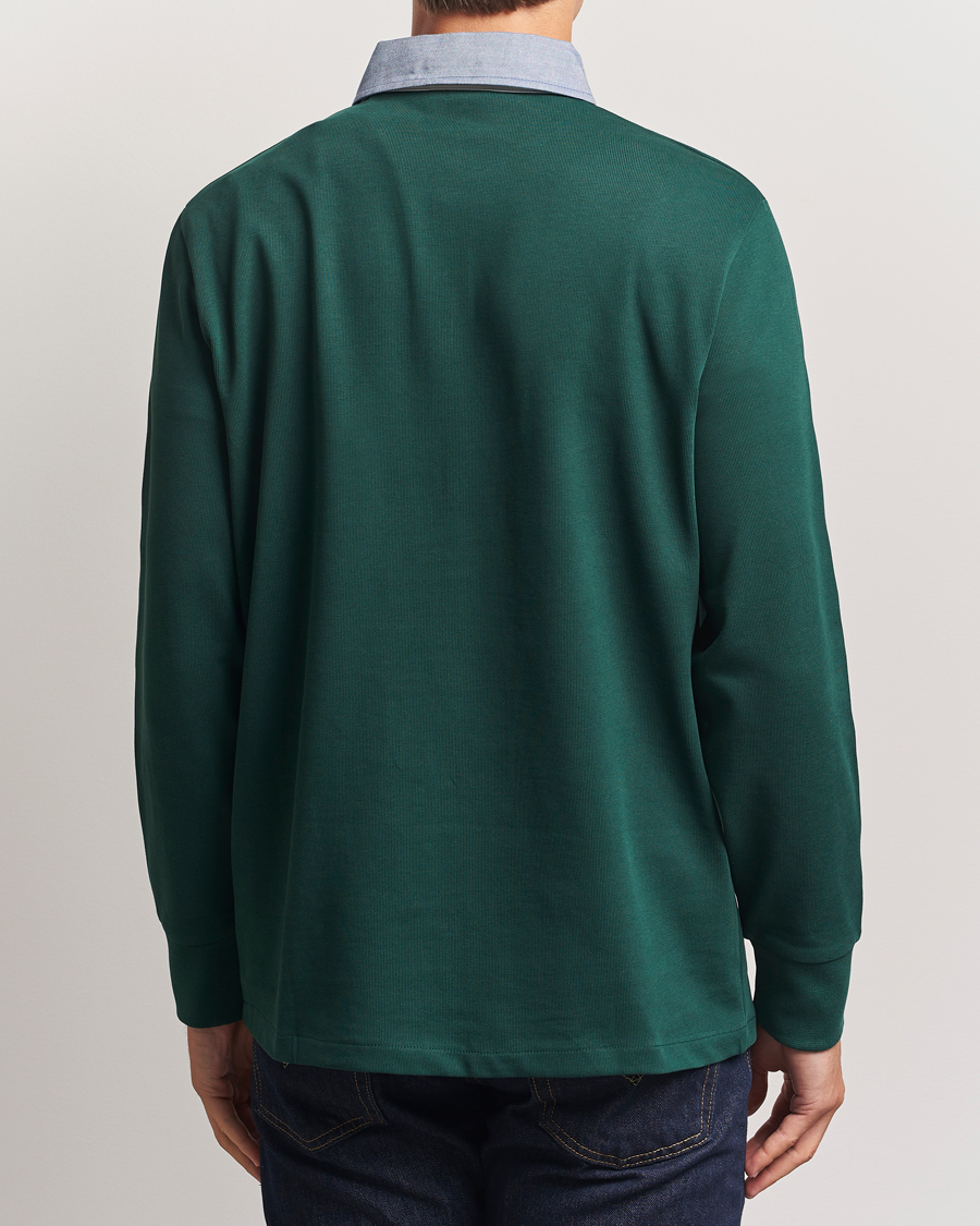 GANT Chambray Solid Heavy Rugger Tartan Green