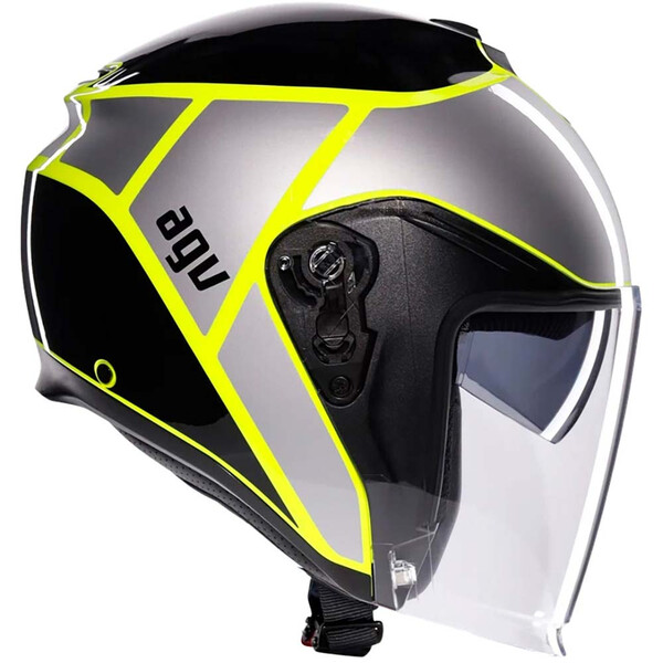 AGV - Casque Irides Davao Gris / Noir / Jaune fluo