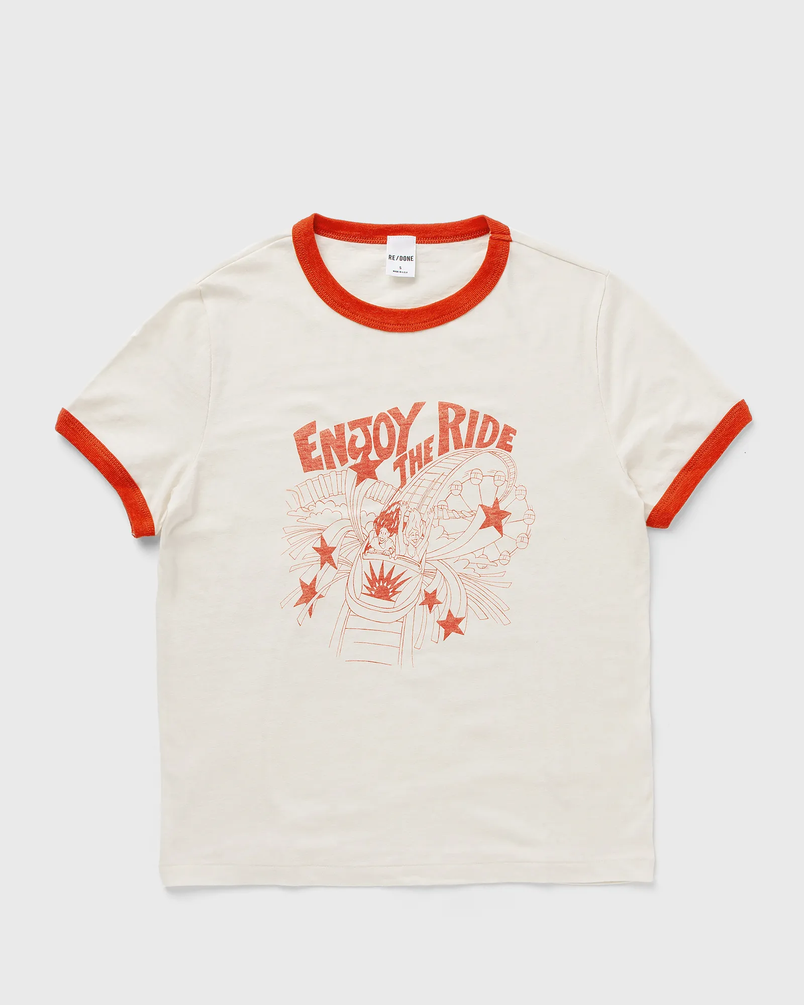 Re/Done RINGER TEE ENJOY THE RIDE