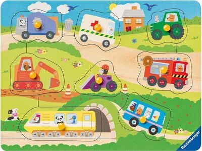 Ravensburger Knottpuslespill Favorittkjøretøy, 8 Brikker