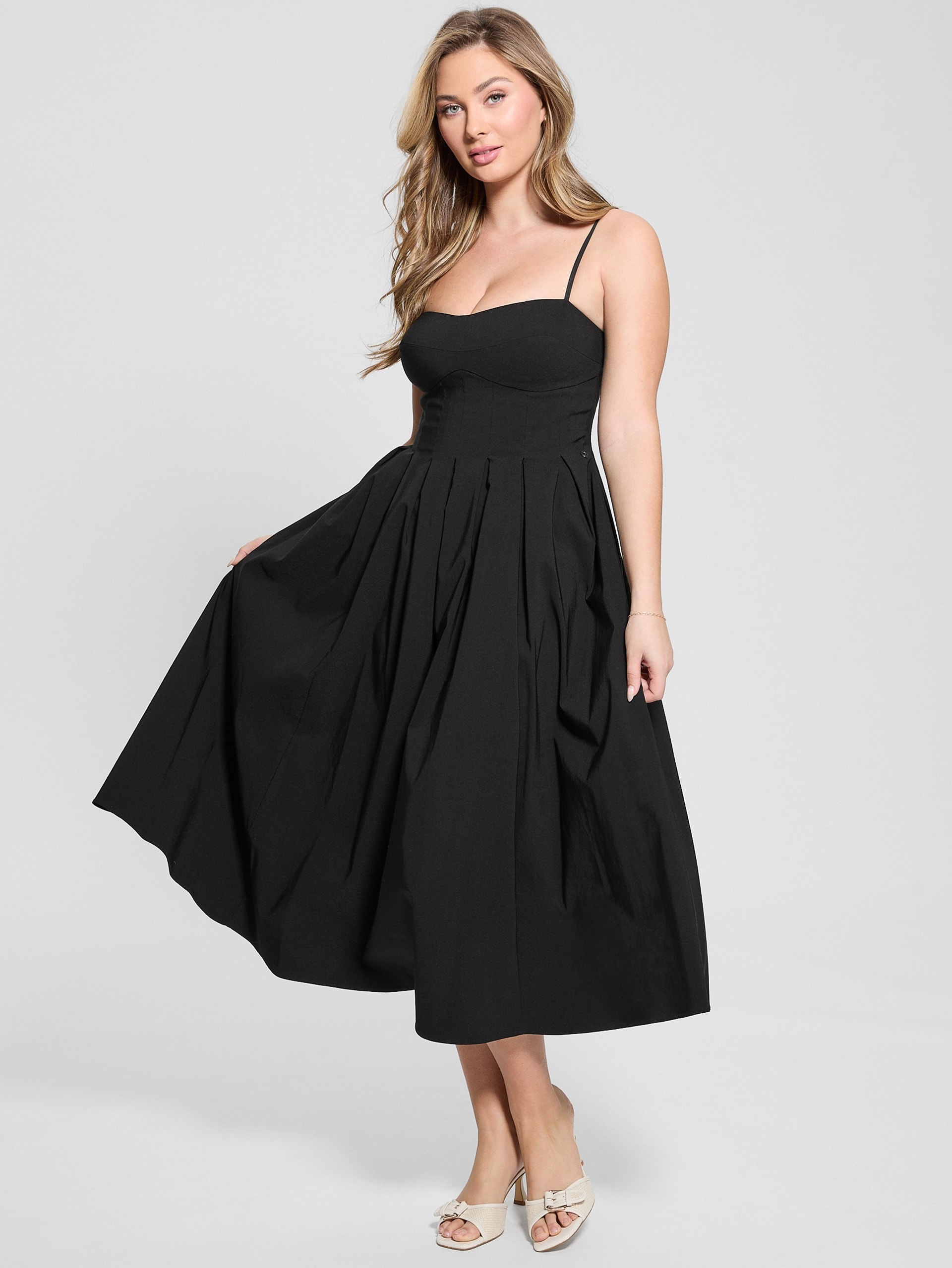 Vestido plissado Eco Bria