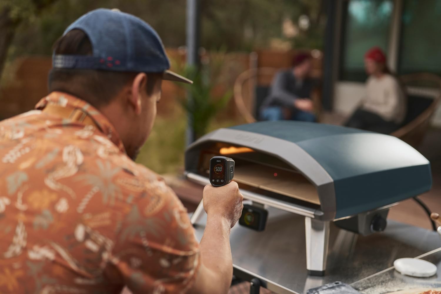 Ooni Koda 2 Pro 18' Gas Pizzaofen – Schieferblau – Pizzaofen Gas mit 2 Kochzonen – Kompakt & Tragbar Pizza Ofen – Perfekt für Neapolitanische Pizza in 60 Sekunden - (DE|AT- 50 mBar)