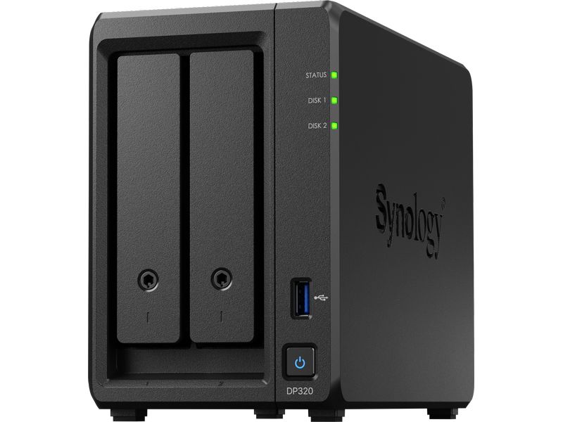 Synology SAN DP320 - 2-bay Resiliente und robuste Datensicherungslösung für Rechenzentren