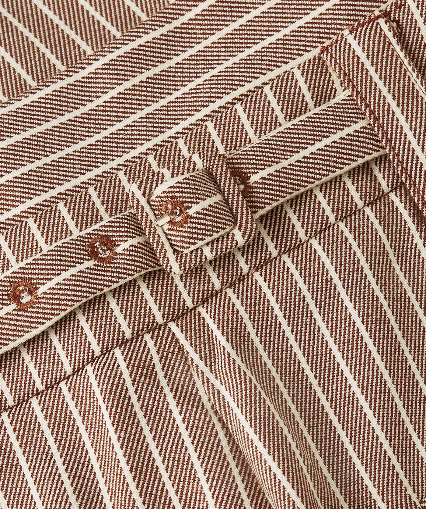 JV-SCOUT high waisted wide leg pantalon met strepen - burgundy stripe
