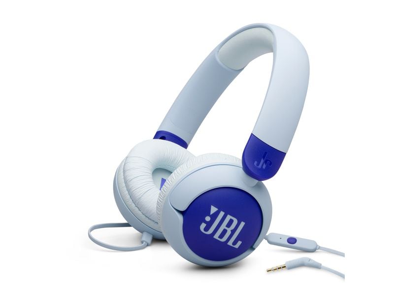 JBL On-Ear-Kopfhörer JR320 Blau Kabelgebundene Kinderkopfhörer mit reduzierter Lautstärke