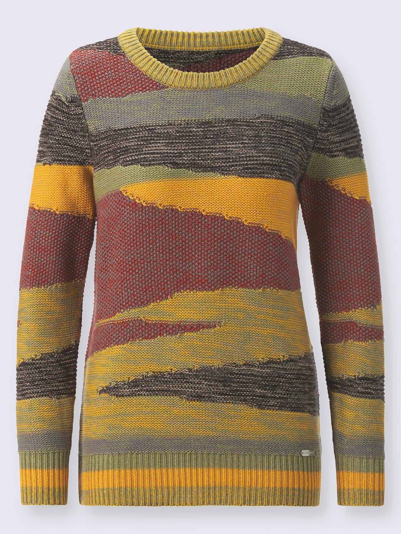 Pull en tricot bords-côtes pratiques