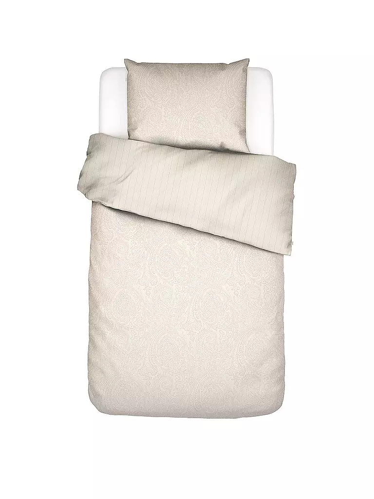 ESSENZA Satin-Bettwäsche FABRICE 70x90cm/140x200cm Ivory  creme