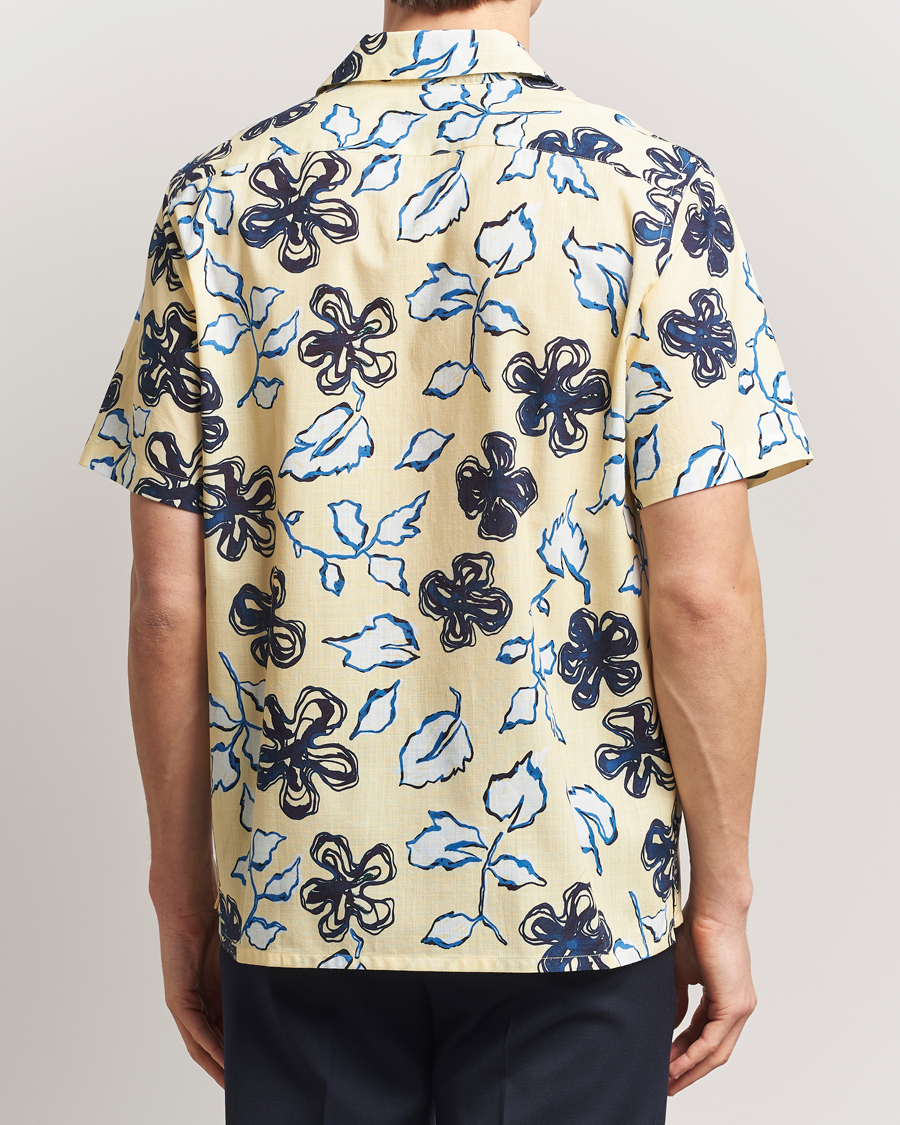 PS Paul Smith Floral Short Sleeve Shirt Yellow