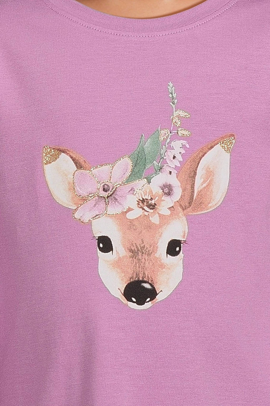 NAME IT longsleeve NMFPOLANA met printopdruk roze