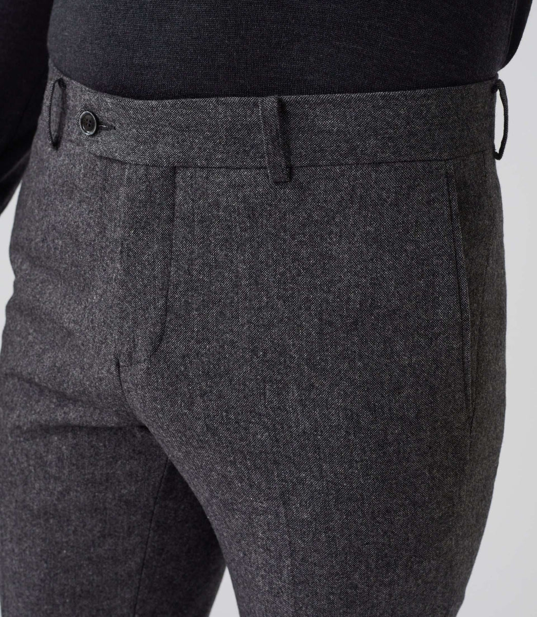 Pantalon ville tweed gris 