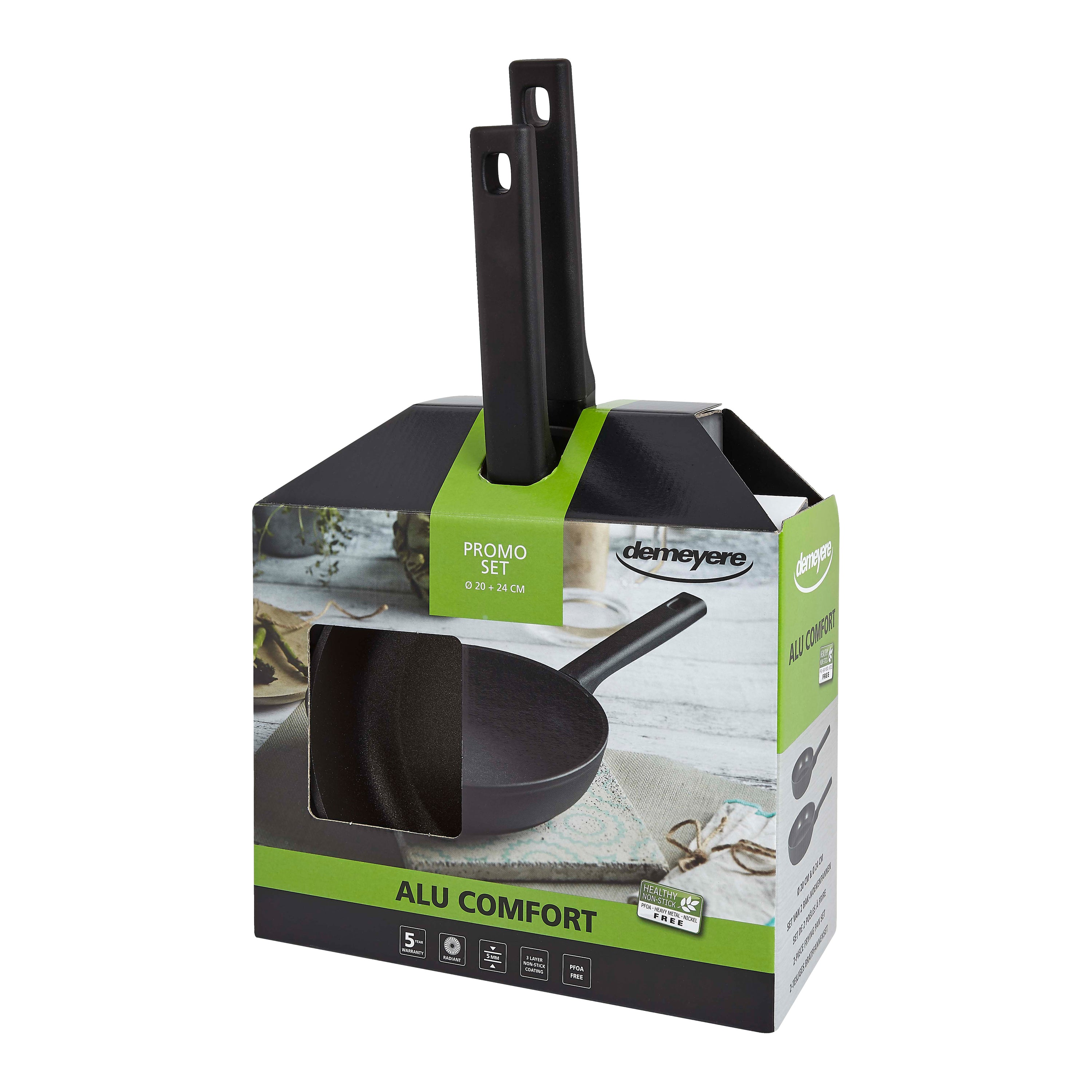 Demeyere Alu Comfort Koekenpannenset Ã 20 + 24 cm