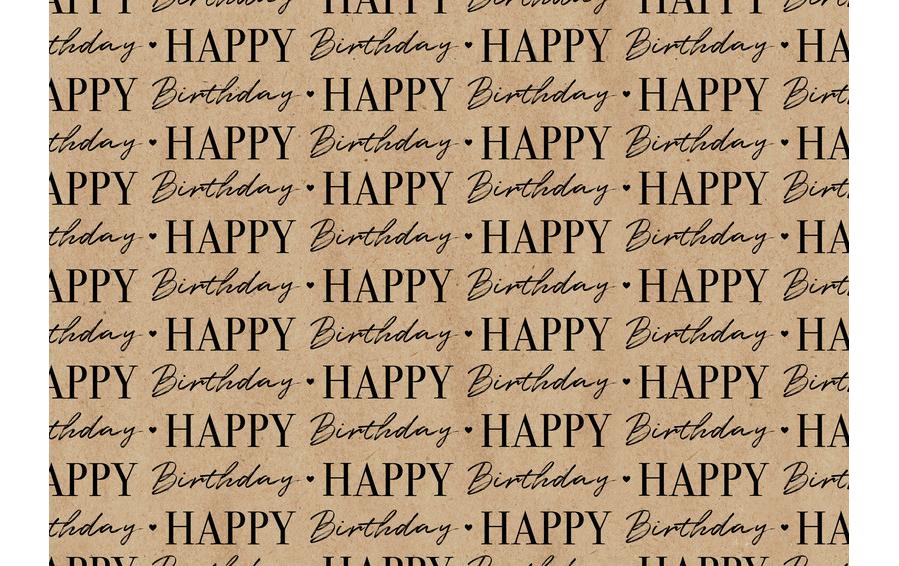 Geschenkpapier By Nature Graphic Birthday 2 m x 70 cmPapierrolle zum Einpacken von Geschenken