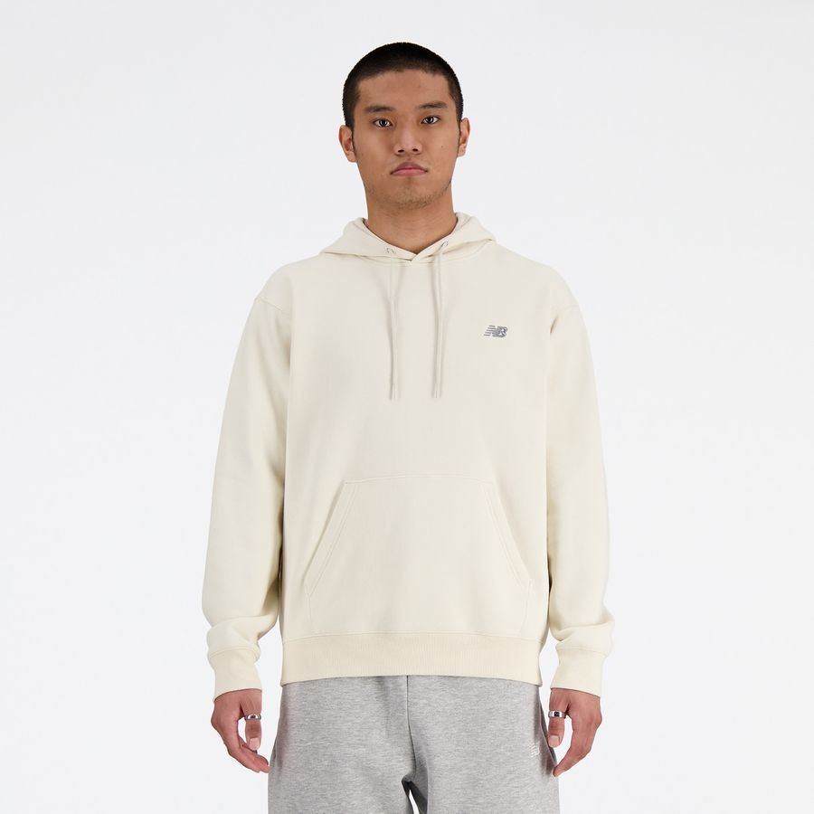 New Balance Sweat à Capuche Small Logo French Terry - Beige