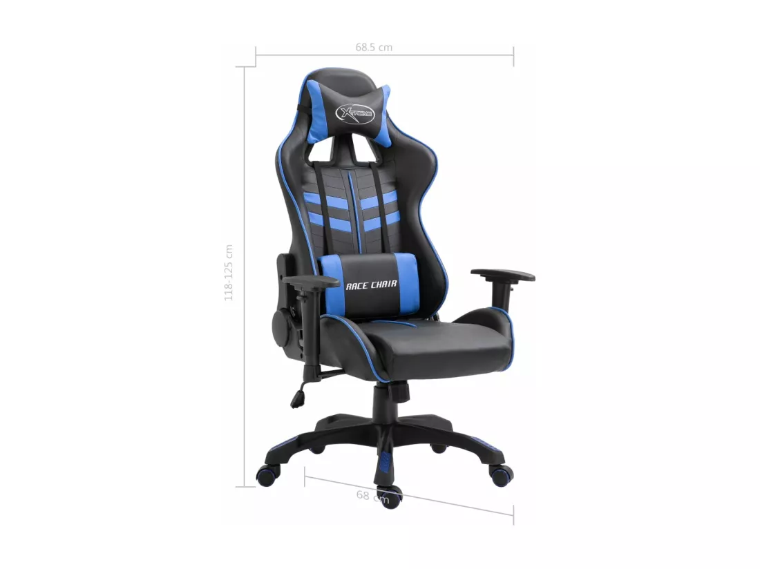 Chaise de jeu Bleu Similicuir