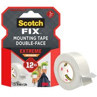 -FIX Ruban adhésif double face pour intérieur, 1,8 m