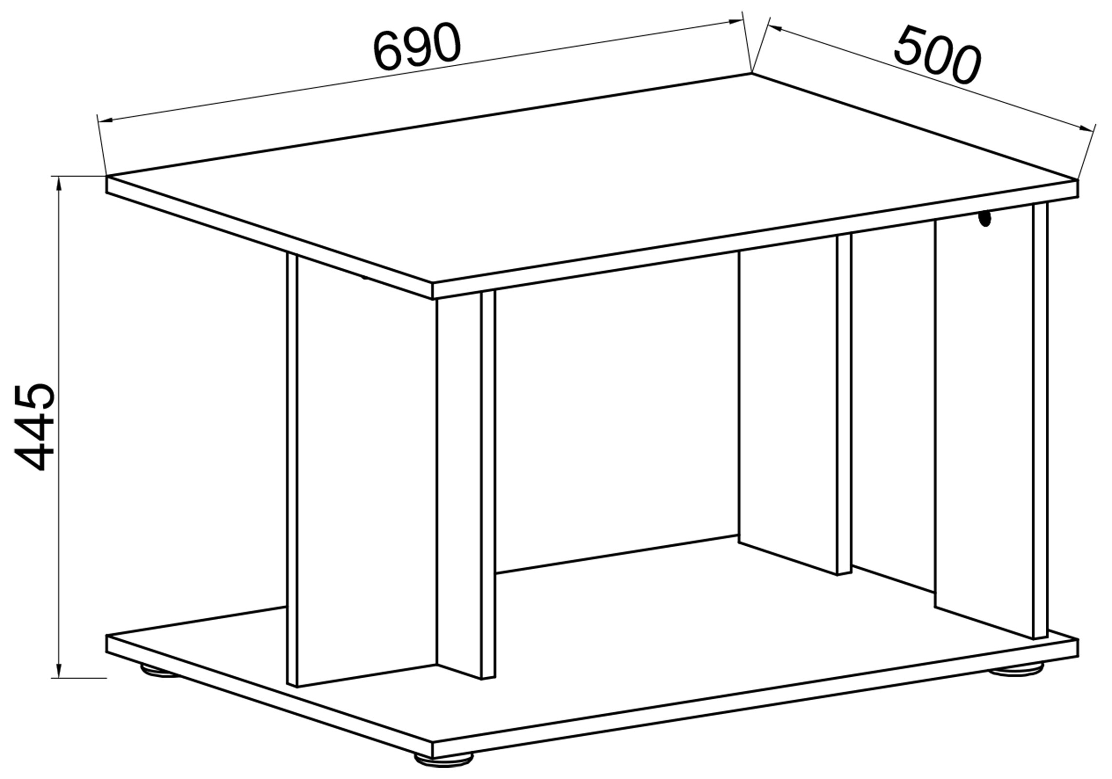 VCM Holz Beistelltisch Couchtisch Sofatisch Wohnzimmertisch Kenzilo