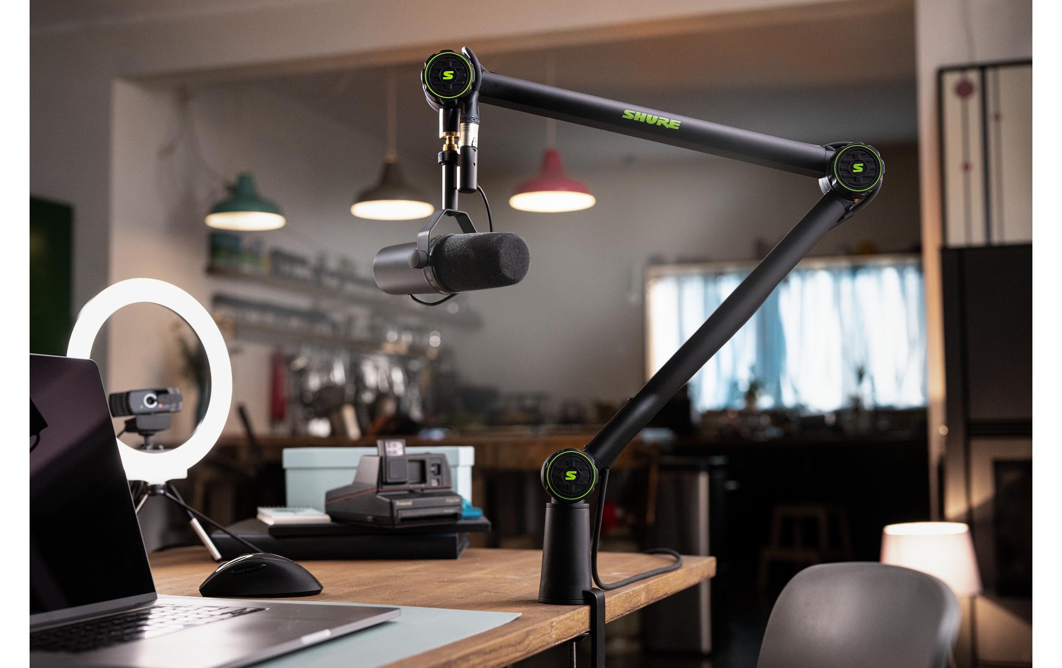 Gelenkarmstativ Shure Deluxe für Tischmikrofone<br>Podcast-Boom-Gelenkmikrofonständer