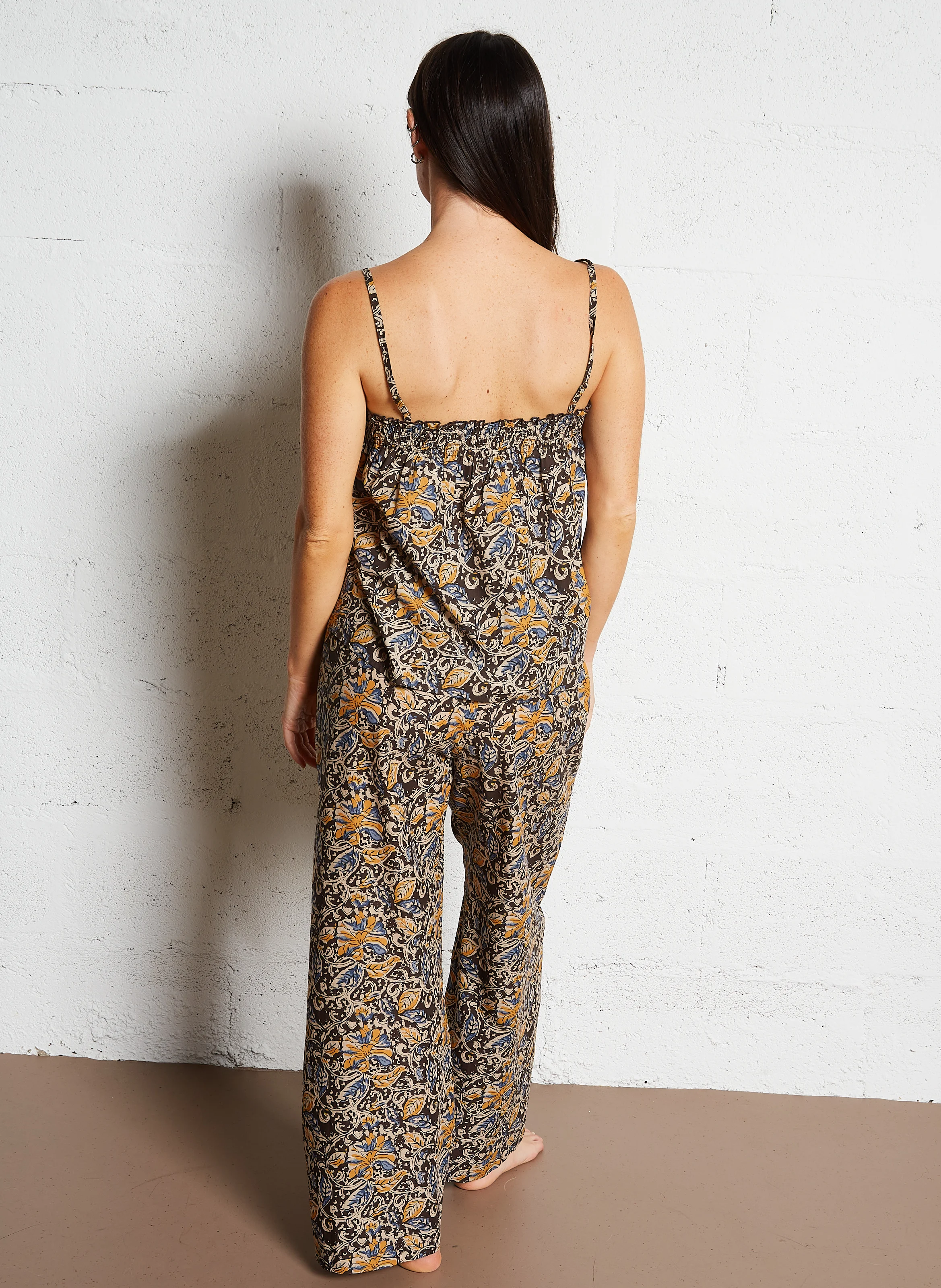 MINALON - Ensemble de pyjama en coton bio imprimé | Multicolore