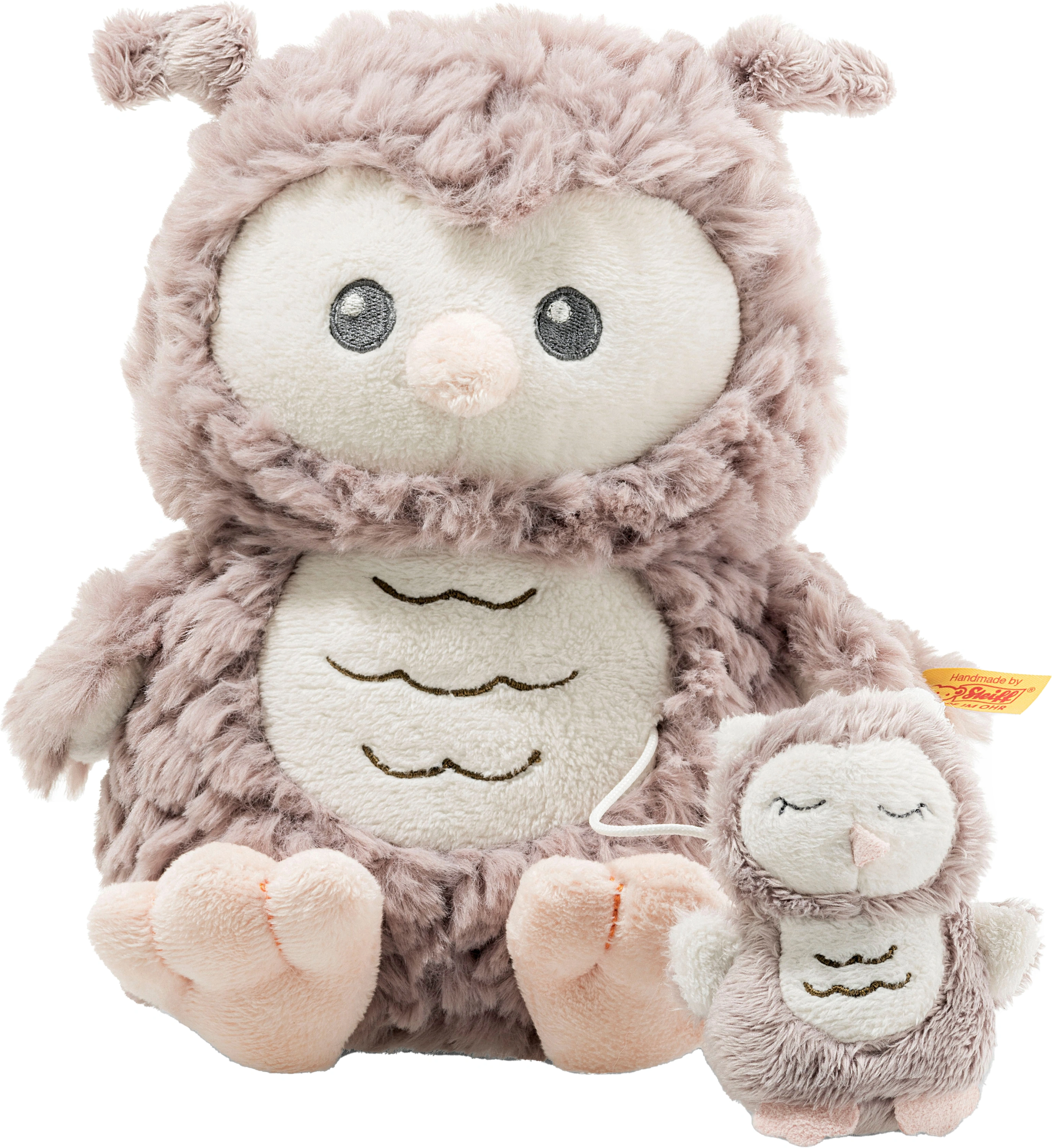 Spieluhr SOFT CUDDLY FRIENDS OLLIE EULE in rosébraun