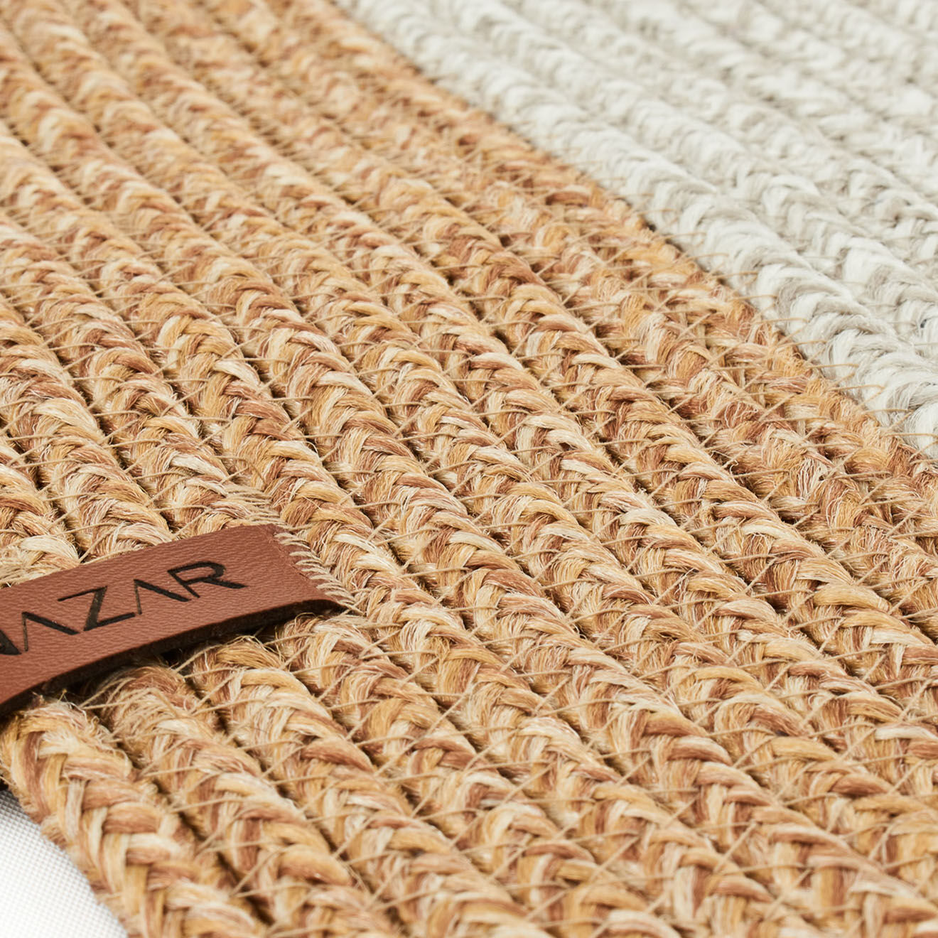 Nazar Rugs Tapis LIMA 4503 fait main beige - 120x180 cm