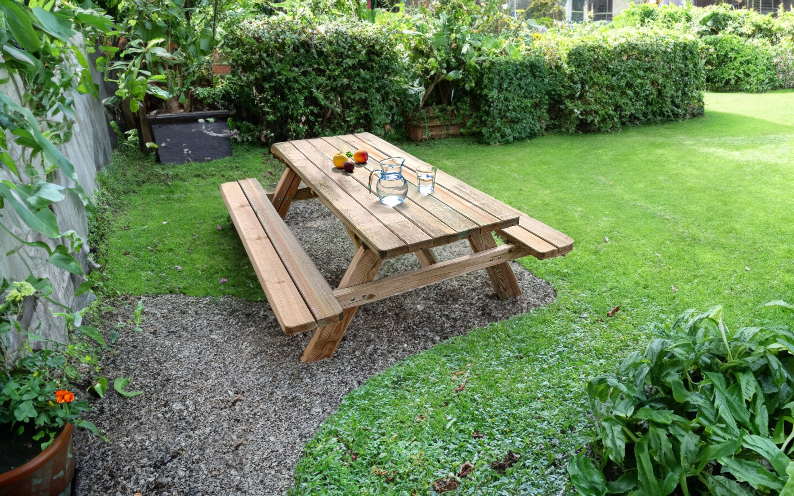 Table de pique-nique festin