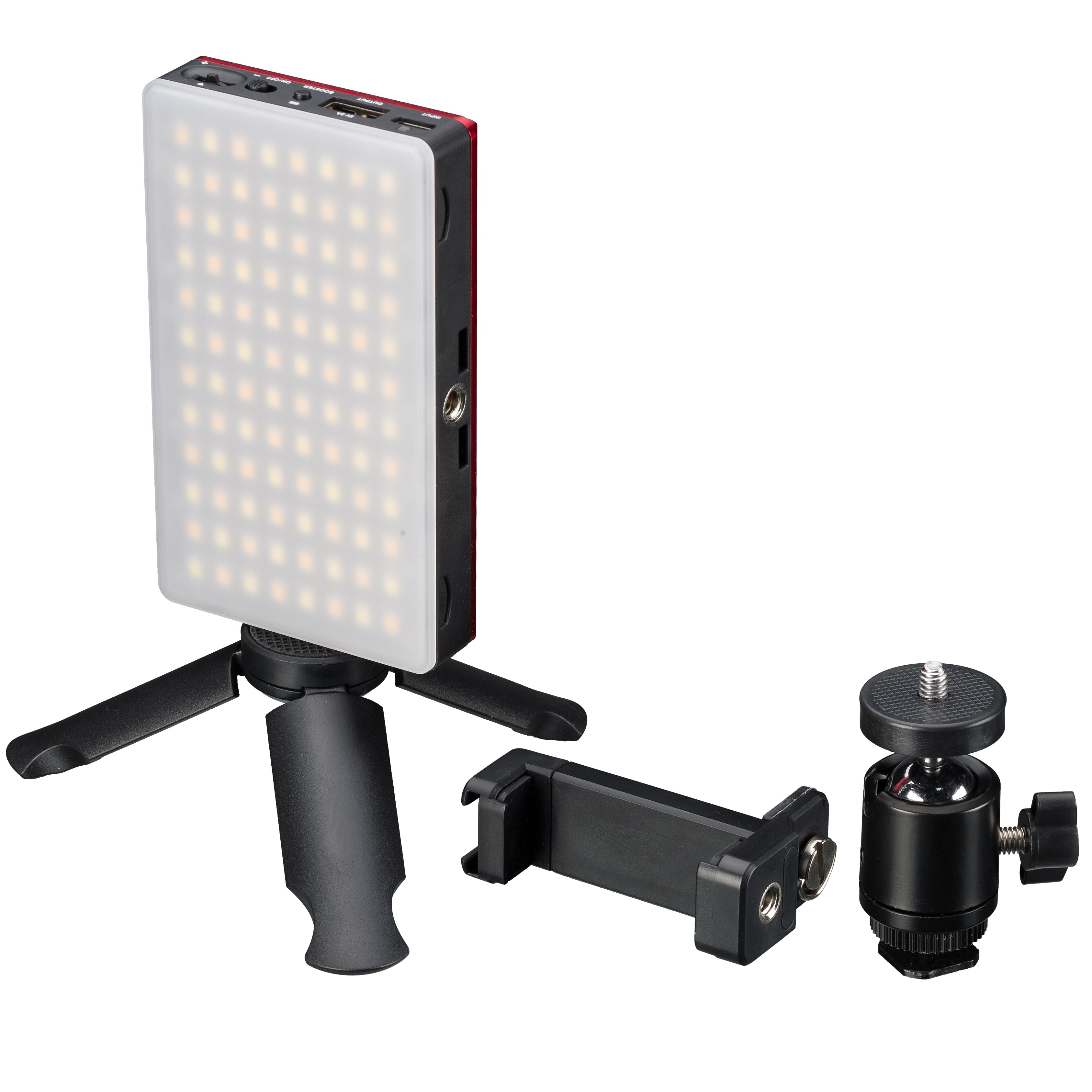 BRESSER Pocket LED 9W Bi-Color Dauerlicht für den mobilen Einsatz und Smartphone-Fotografie