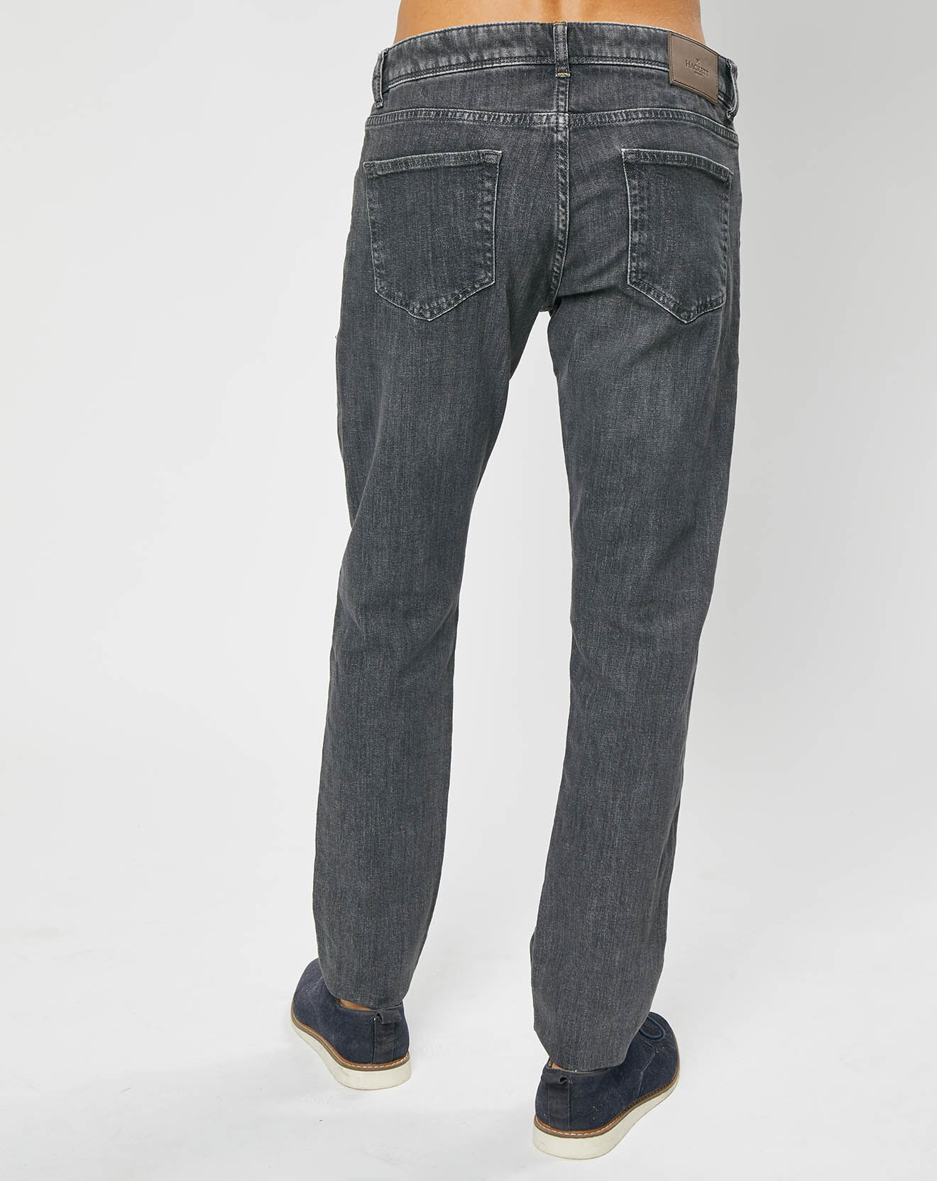 Hackett London Jean Slim Denim Washed gris