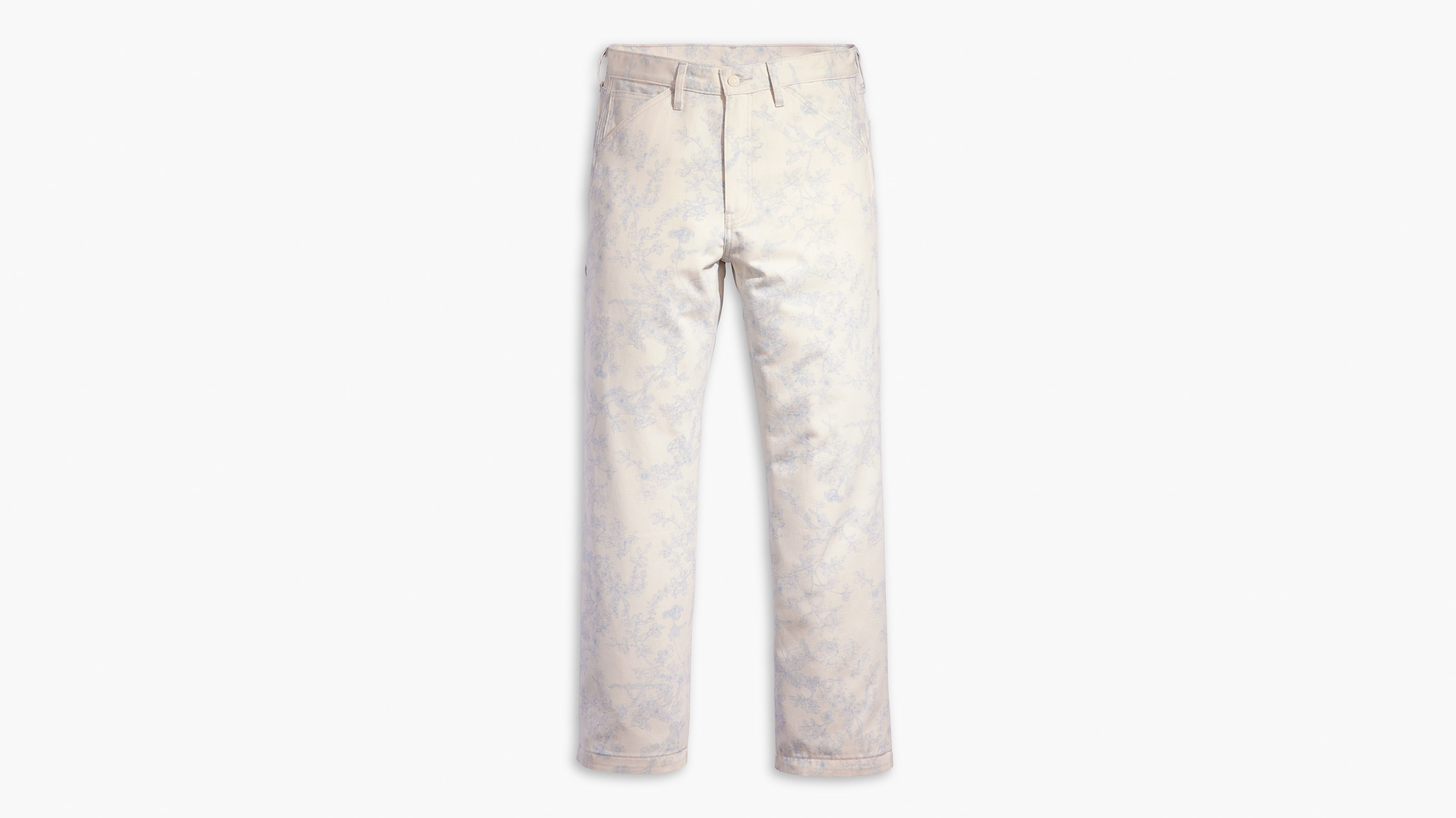 Levi's® WellThread™ pantalon Stay Loose Carpenter - Abstract Indigo Ink - Blanc