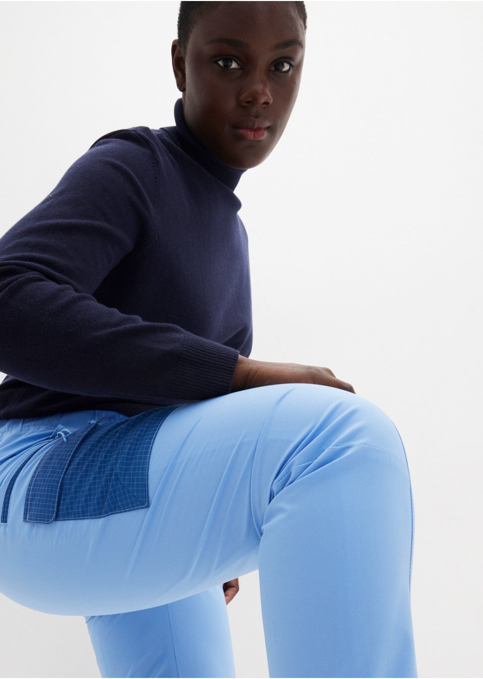 Pantalon fonctionnel étanche avec taille confortable, longueur cheville