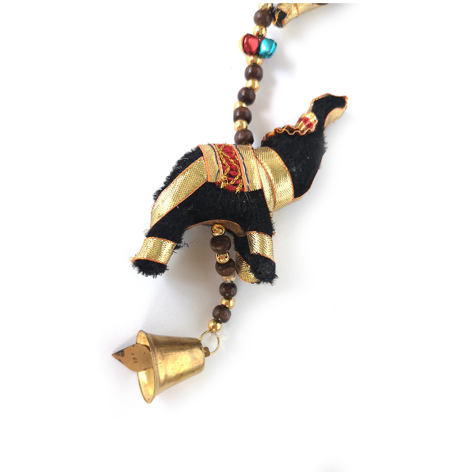 8er Kette 'Elefant' hängend, schwarz, gold, T 5 cm, B 9 cm, H 120 cm günstig bestellen