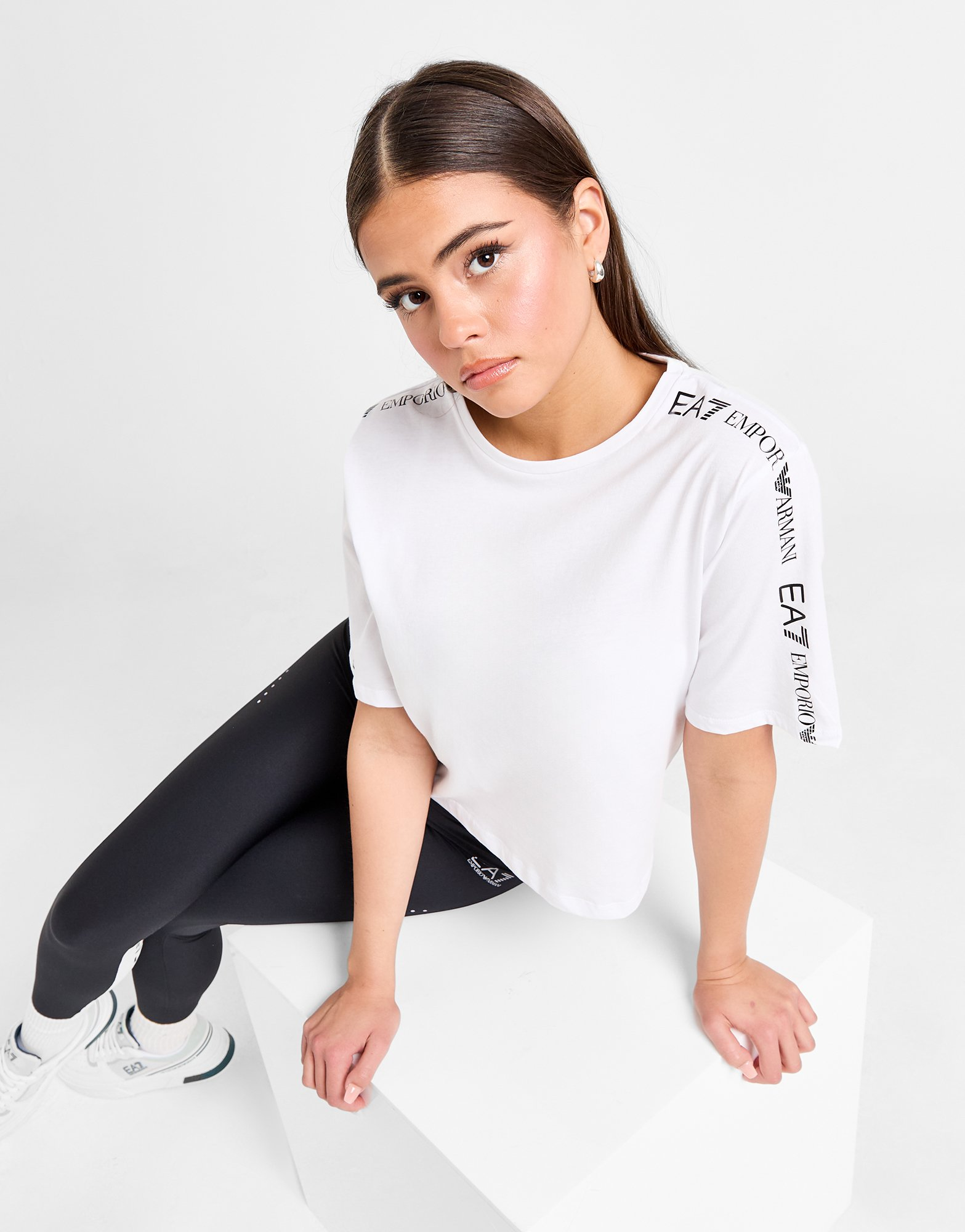 Emporio Armani EA7 T-shirt court Logo Femme