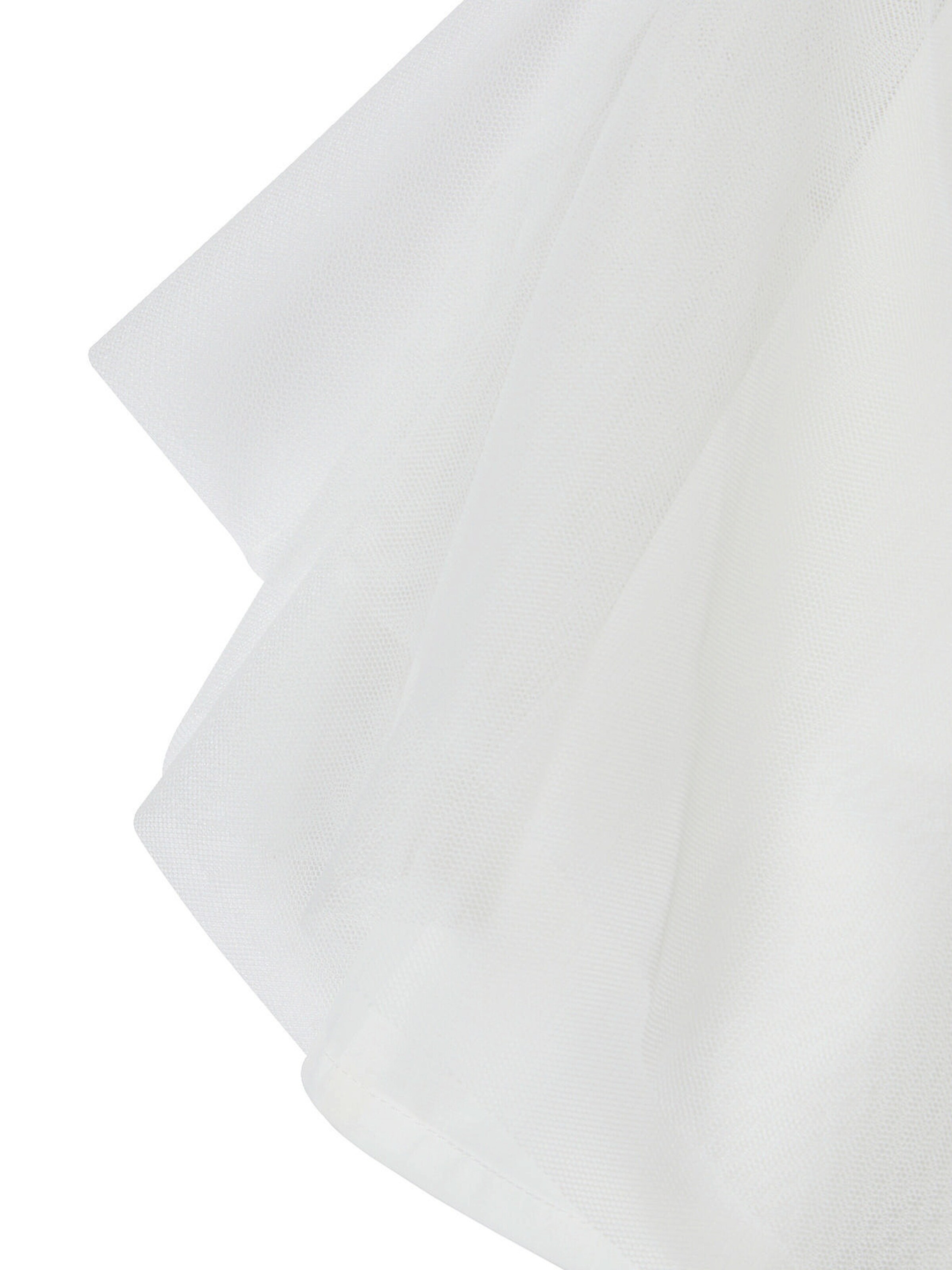 Vertbaudet Festliches Mädchen Volantkleid, Musselin & Tüll wollweiß