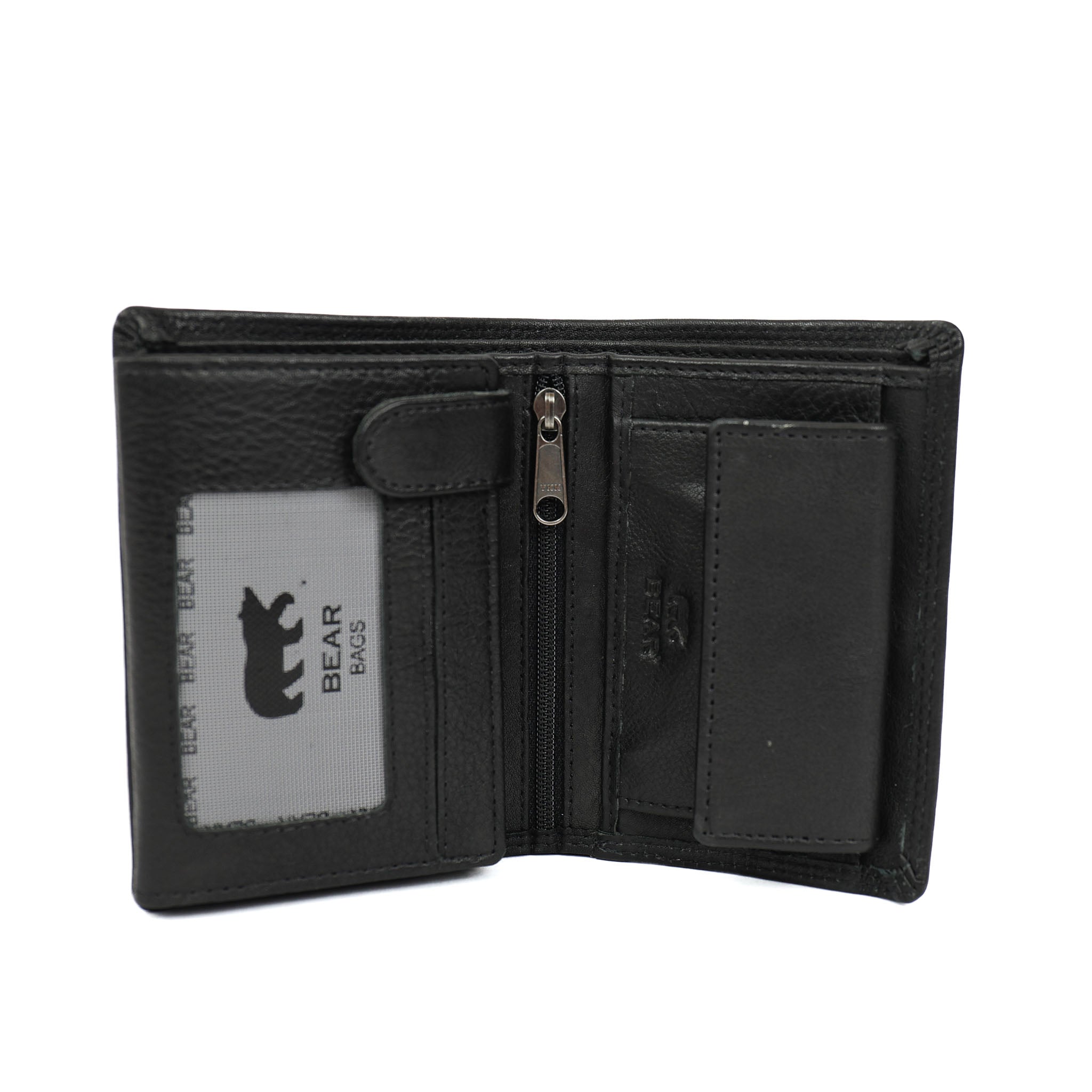 Hoge billfold 'Aiden' zwart BLACK
