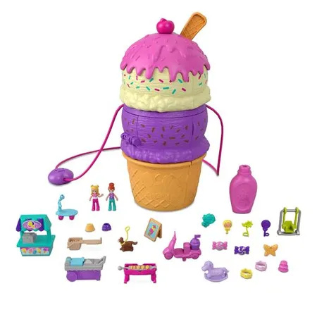 Polly Pocket Ausklappspaß-Schatullen Sortiment, 1 Packung, 3-fach sortiert