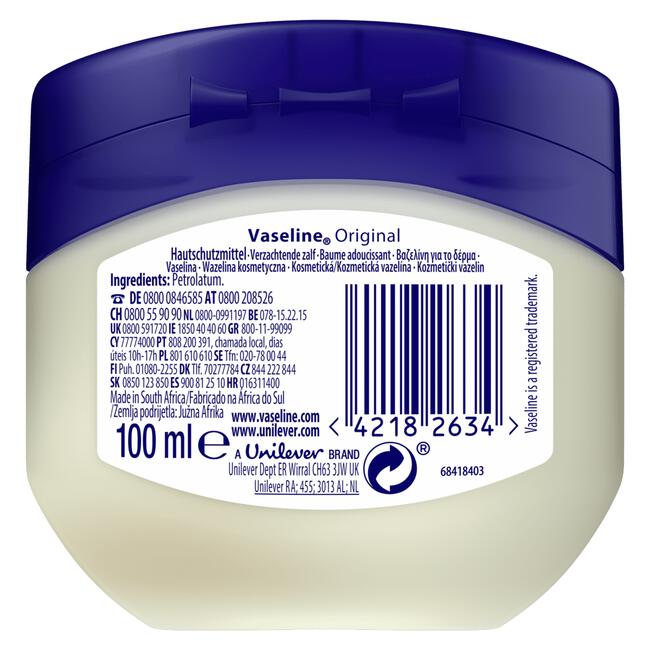 Vaseline Original Petroleum Jelly 100 ML