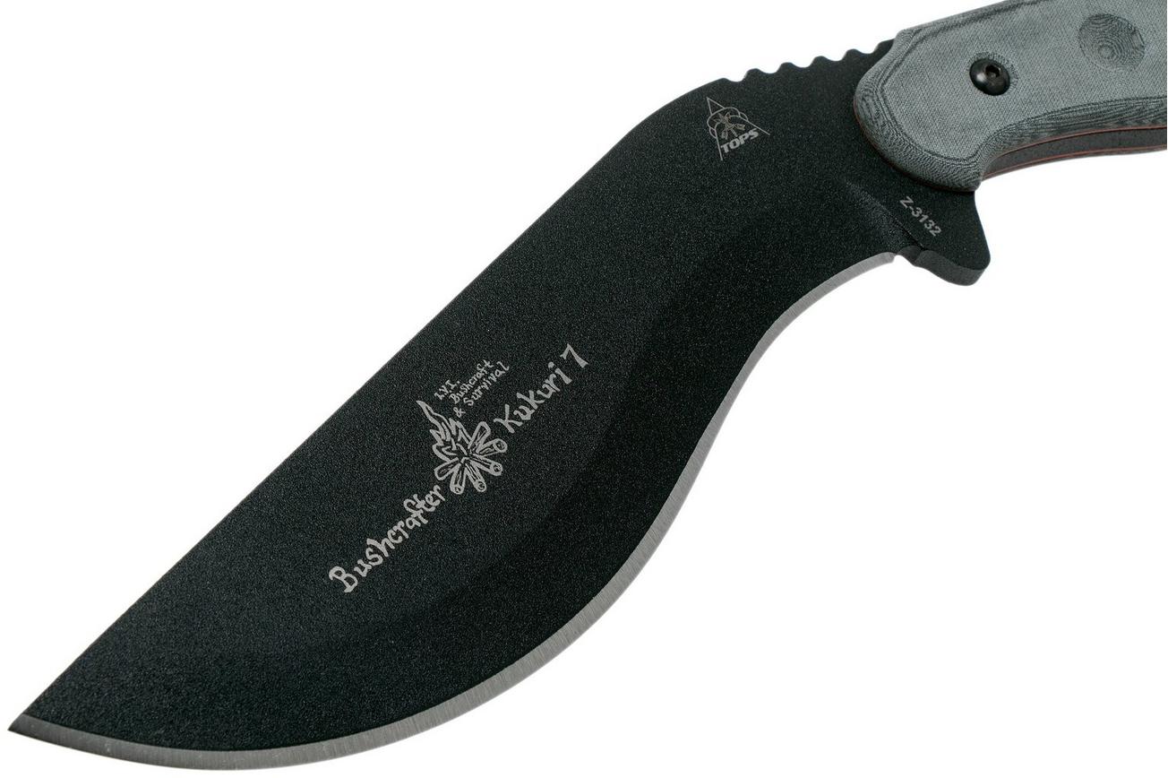 TOPS Knives Bushcraft Kukri 7.0 kapmes, BKUK-01