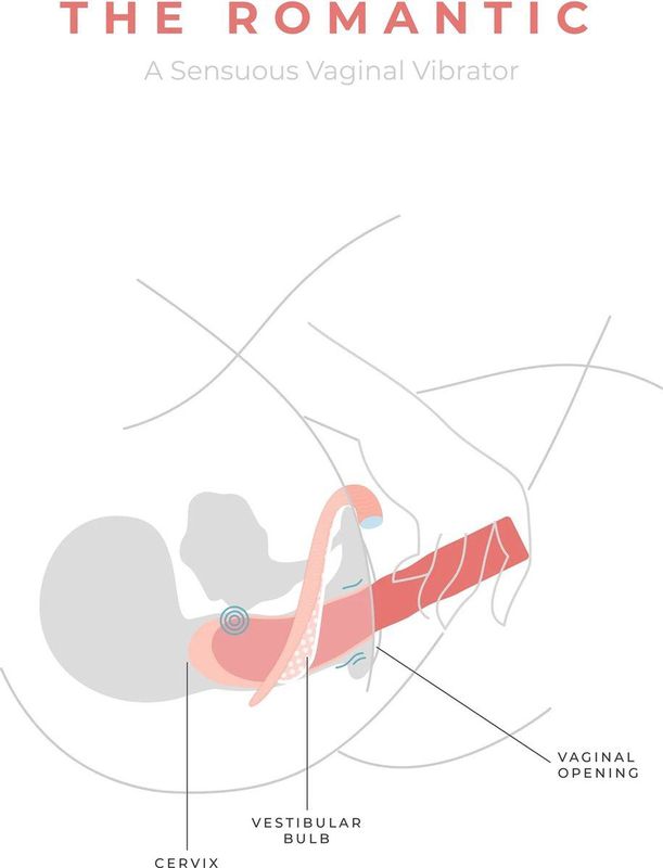 The Romantic - G-spot Vibrator - Geribbelde Lichaam - Roze