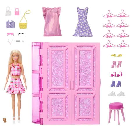 Barbie Traumkleiderschrank mit Puppe