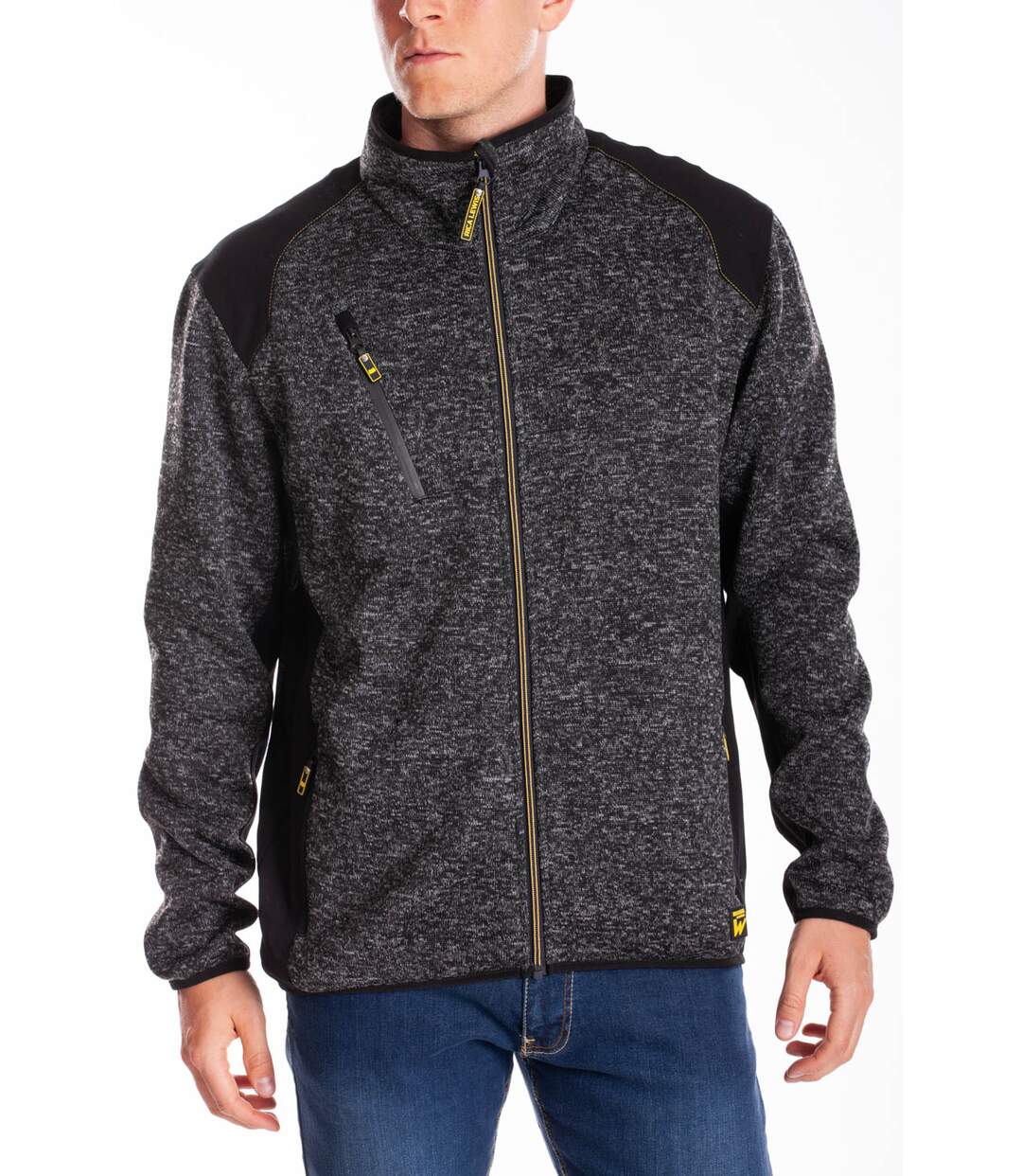 Sweat zippé à col montant normé RICHIE KAKI