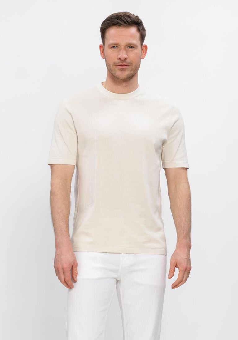 ecru profuomo t-shirt t-shirt crew neck ss aero ease