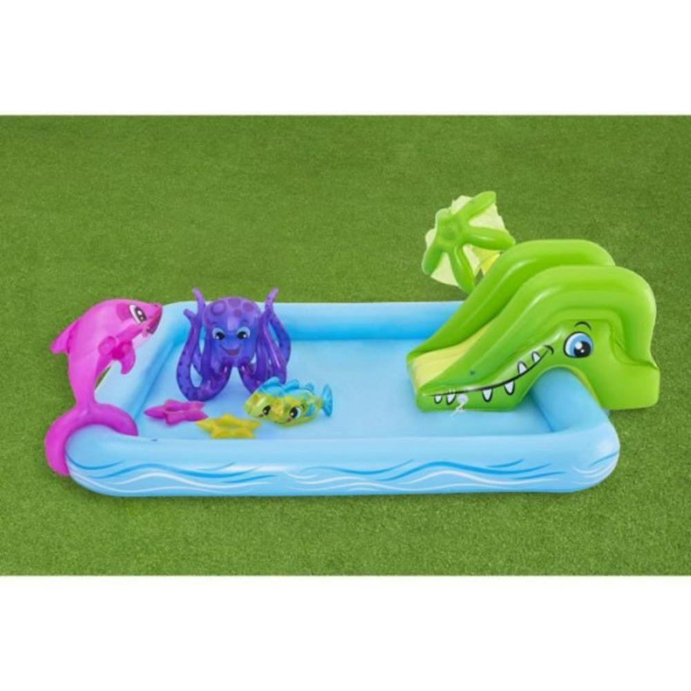Aire de jeux pataugeoire - - fantastic aquarium - 239 x 206 x 86 cm - avec fontaine