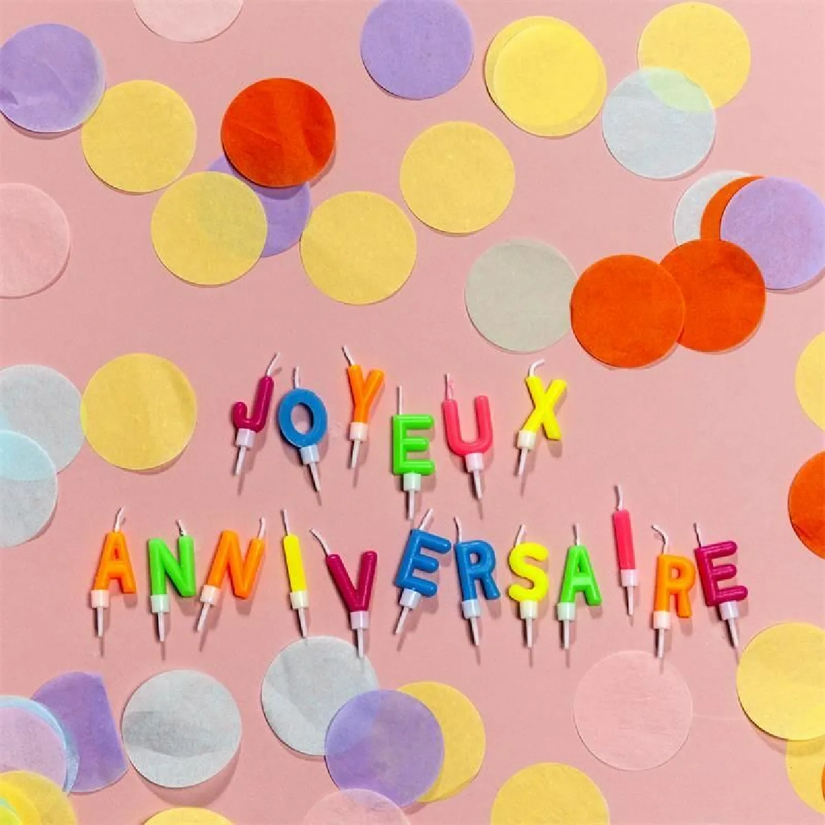 Paris Prix Bougie 18 Lettres Anniversaire - Multicolore