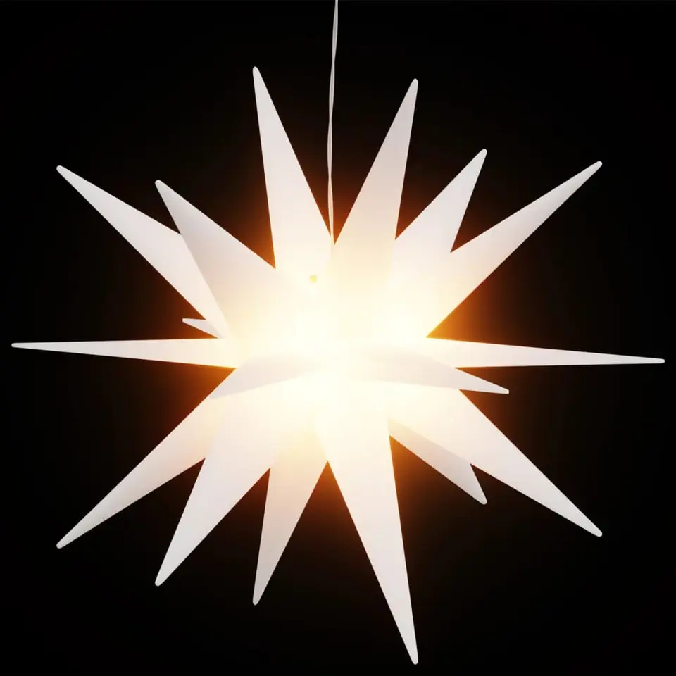 vidaXL Kerstlampen met LED's 3 st inklapbaar 43 cm wit