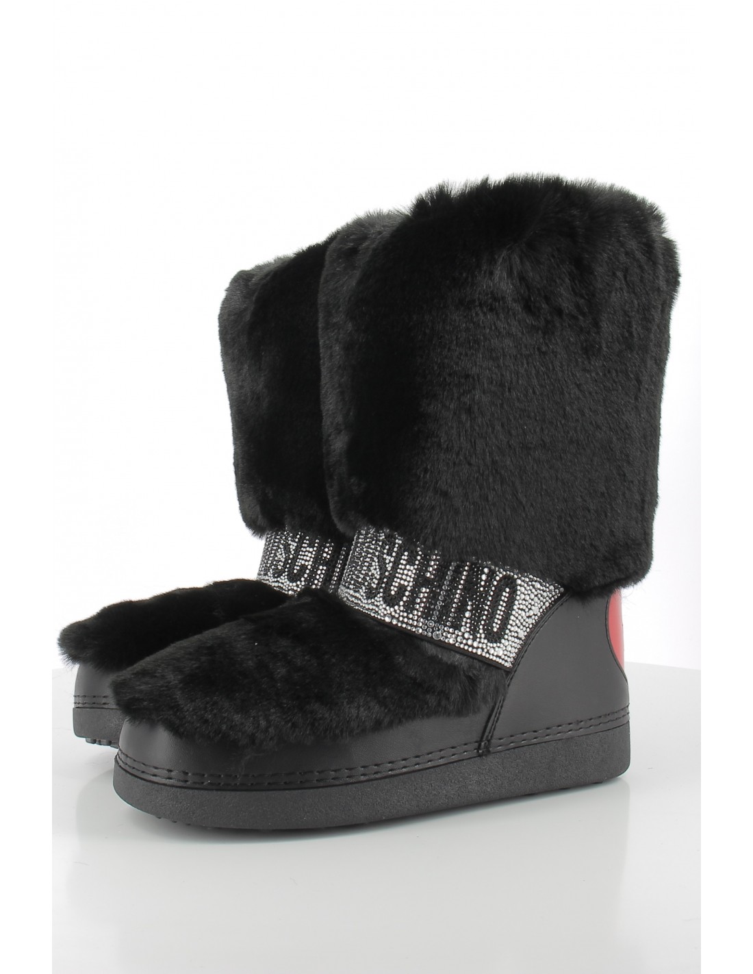 moschino love Bottes Femme Après-Ski Noir