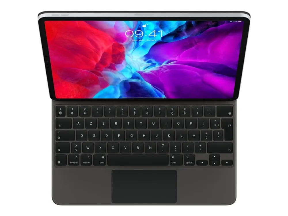 [OUTLET] - Apple Magic Keyboard - Tastatur og folio-kasse - med trackpad - bagbelyst - Apple Smart connector - AZERTY - fransk - for 12.9-inch iPad Pro (3. generation, 4. generation)
