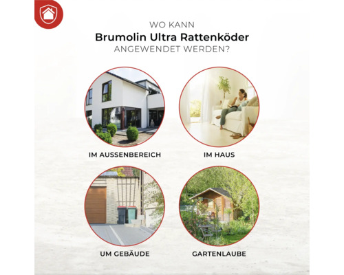 Rattenlokdoos Brumolin Ultra 500 g