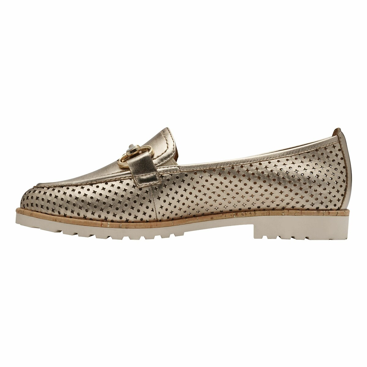 TAMARIS<br>Mocassins de couro vazado