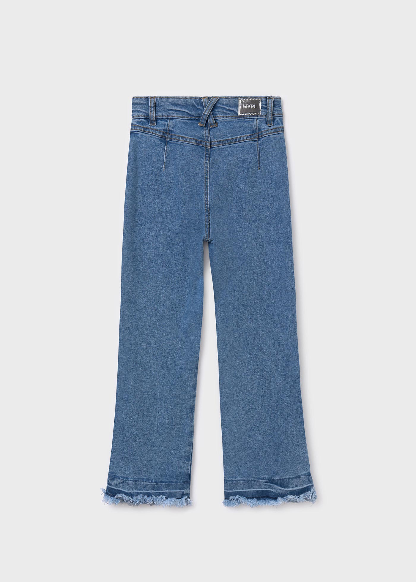 Calça jeans de cintura alta Better Cotton para meninas, denim médio