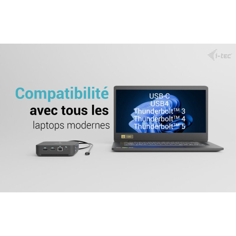i-tec USB-C DP Dual HDMI Docking Station with Power Delivery 100 W
