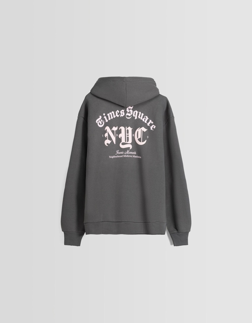Moletom oversized com estampa da cidade de Nova York